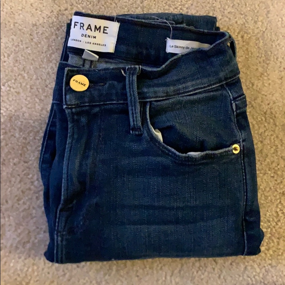 Frame Denim Skinny Jean crop
